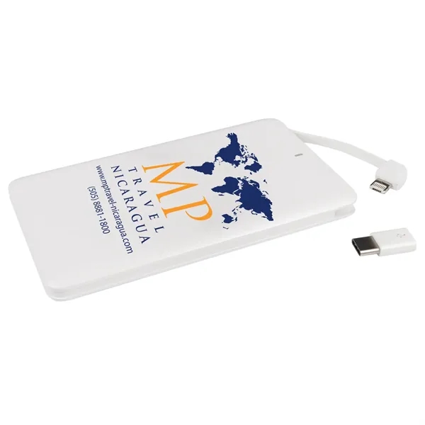 4,000mAh; 4-in-1 Universal built-in Lightning, Micro USB, USB-C charging cables, additional... from ASI 62124 iClick, Inc. / iClick®