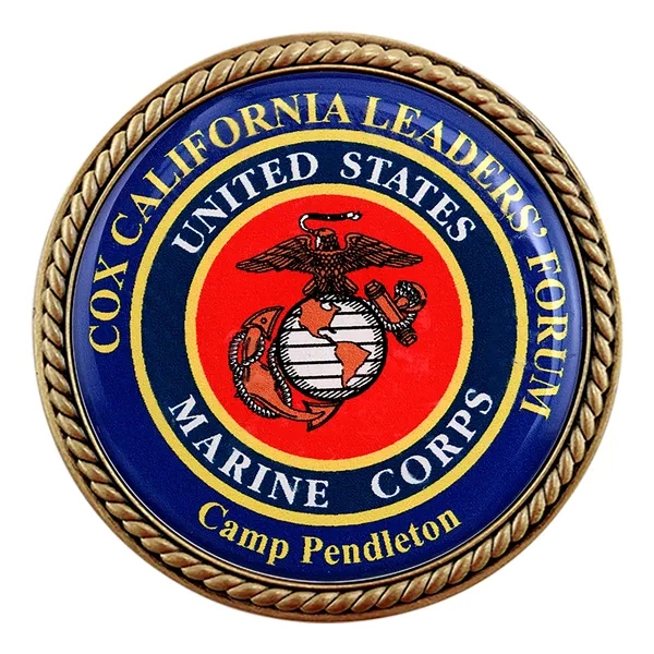 1.75" die cast zinc alloy 2-sided challenge coins with poly dome... from ASI 52263 EMT / EMT EASY