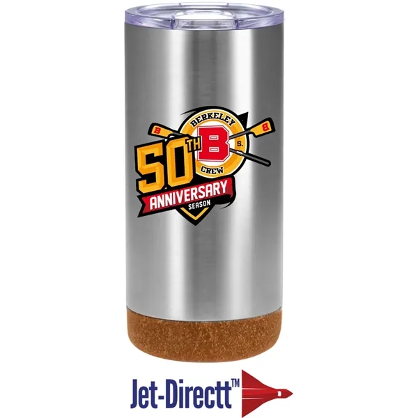 18 ounce double walled, vacuum insulated stainless steel tumbler with push... from ASI 71920 Moderne Glass Company Inc / Glass America®