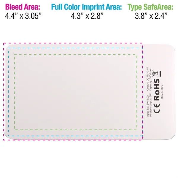 5,000mAh; 5 Watts; Made with 35% verified-recycled content; Wireless charger +... from ASI 62124 iClick, Inc. / iClick®