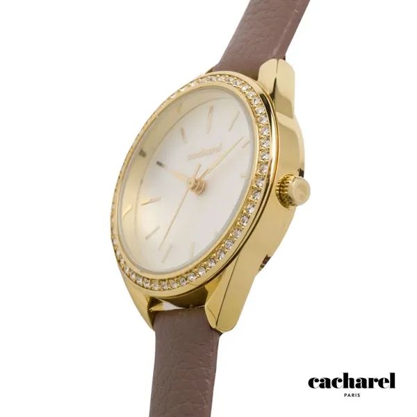 This Cacharel® Iris watch features a classic frame, enhanced by a... from ASI 84592 St Regis Group