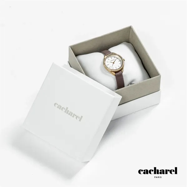 This Cacharel® Iris watch features a classic frame, enhanced by a... from ASI 84592 St Regis Group