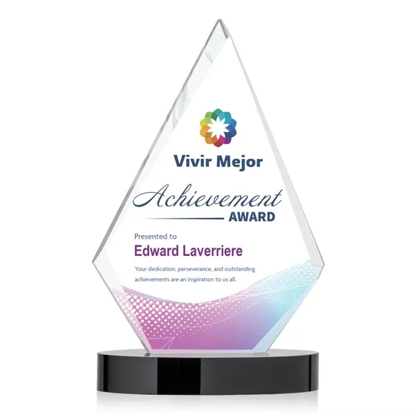 The Starfire Crystal Sarasota  VividPrint™ Award is a magnificent diamond... from ASI 84592 St Regis Group / St Regis