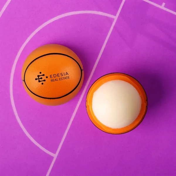 Basketball shaped lip balm moisturizer from All-natural ingredients. Made in the... from ASI 61966 HPG / Mixie