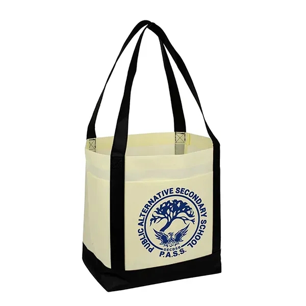 The Cruiser 80GSM non-woven polypropylene boat tote with side pockets, gusset... from ASI 62660 Innovation Line