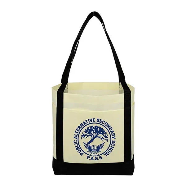 The Cruiser 80GSM non-woven polypropylene boat tote with side pockets, gusset... from ASI 62660 Innovation Line