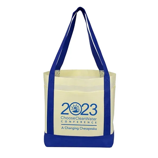 The Cruiser 80GSM non-woven polypropylene boat tote with side pockets, gusset... from ASI 62660 Innovation Line