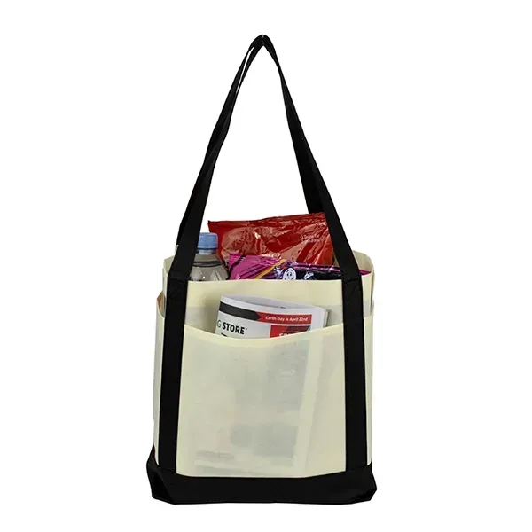 The Cruiser 80GSM non-woven polypropylene boat tote with side pockets, gusset... from ASI 62660 Innovation Line
