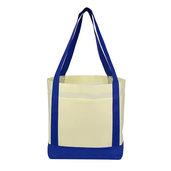 The Cruiser 80GSM non-woven polypropylene boat tote with side pockets, gusset... from ASI 62660 Innovation Line