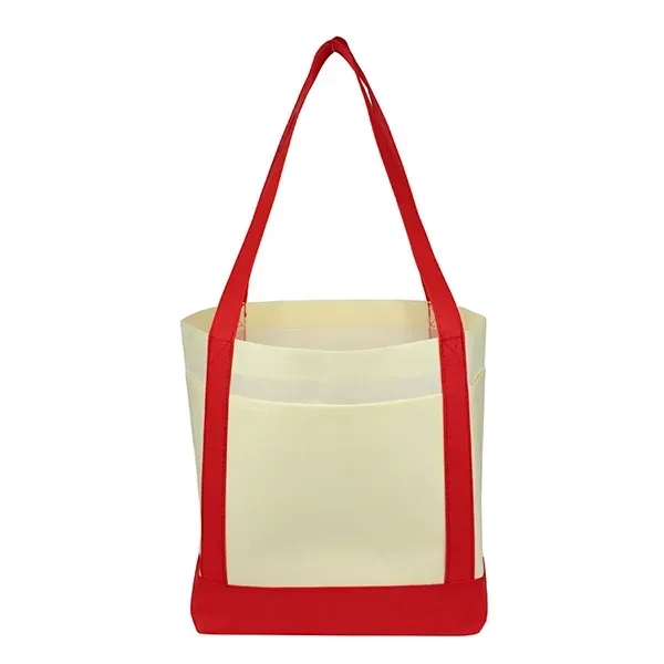 The Cruiser 80GSM non-woven polypropylene boat tote with side pockets, gusset... from ASI 62660 Innovation Line