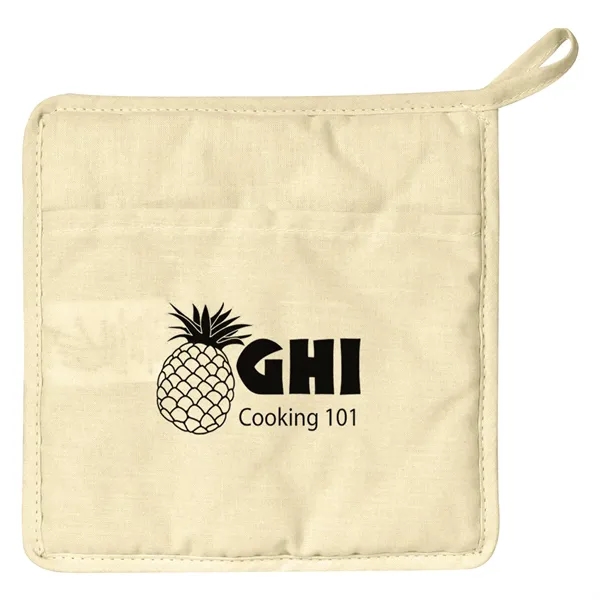 Quilted cotton canvas pot holder with large imprint area.... from ASI 61125 Hit Promotional Products / Hit®