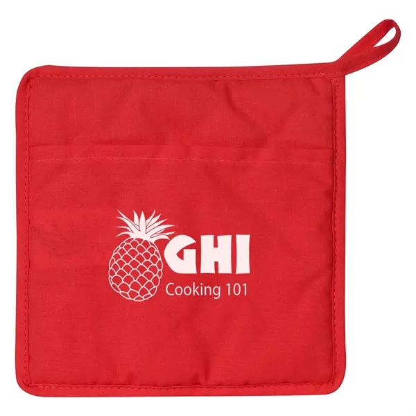 Quilted cotton canvas pot holder with large imprint area.... from ASI 61125 Hit Promotional Products / Hit®