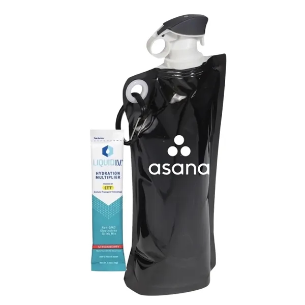 Foldable Water Bottle with Hydration Stick... from ASI 89971 Stuff A Mug