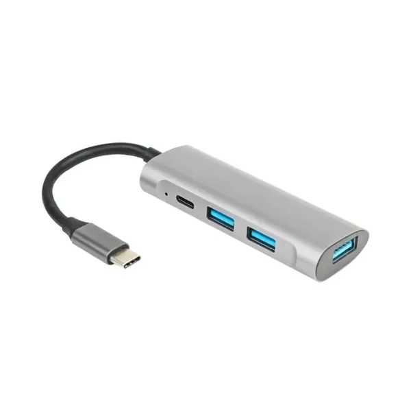 4-Port All Type-C USB Hub plus 1 color silkscreen imprint on... from ASI 37218 Athena Promo (tm)