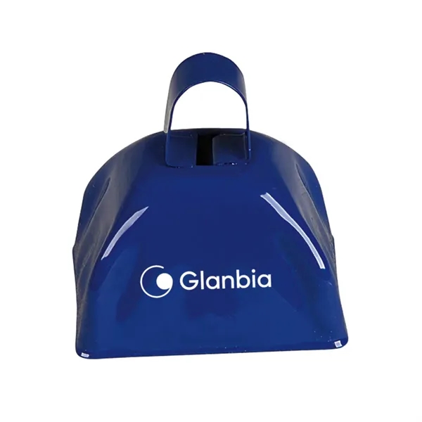 3" metal cowbell with loop handle in assorted colors.... from ASI 63549 Jornik Manufacturing Corp / Jornik