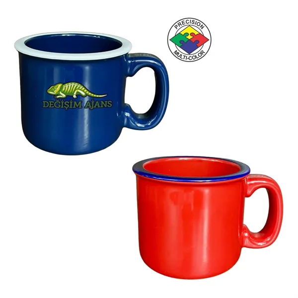 15oz Campfire Mug with Color Rim... from ASI 80093 Pyrographics / Pyrographics Line
