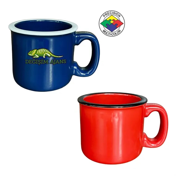 15oz Campfire Mug with Color Rim... from ASI 80093 Pyrographics / Pyrographics Line