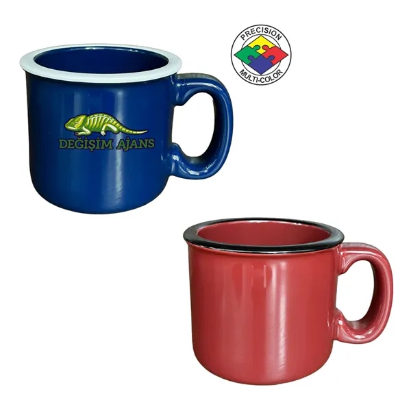 15oz Campfire Mug with Color Rim... from ASI 80093 Pyrographics / Pyrographics Line