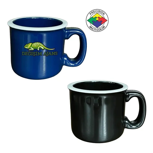 15oz Campfire Mug with Color Rim... from ASI 80093 Pyrographics / Pyrographics Line