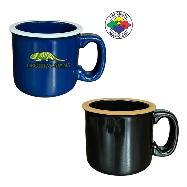 15oz Campfire Mug with Color Rim... from ASI 80093 Pyrographics / Pyrographics Line