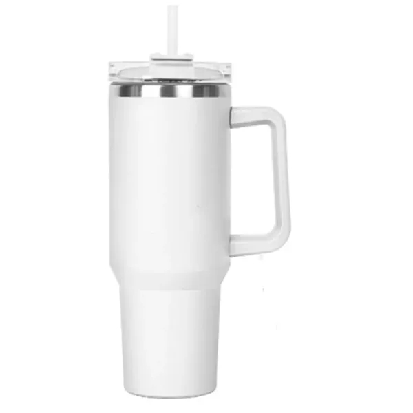 40 Oz. Stainless Steel Vacuum Insulated Mug with Straw Lid... from ASI 36988 Artek USA Inc