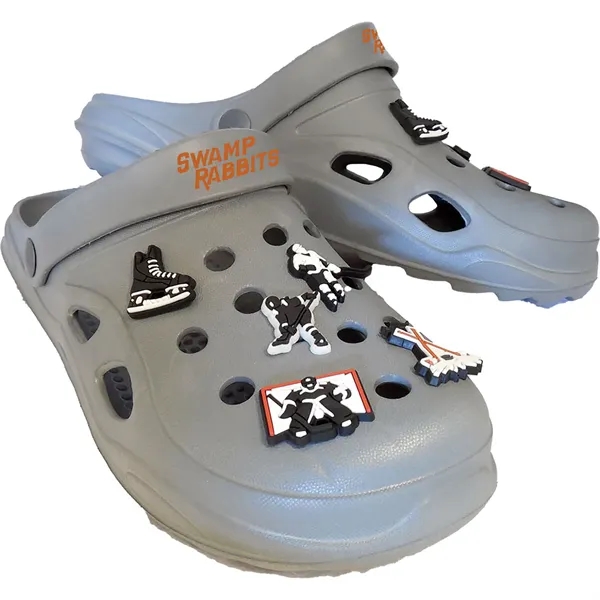 Custom clog footwear and charms... from ASI 90859 Tempo Industries Inc