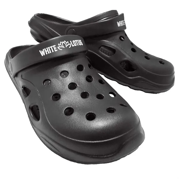 Custom clog footwear and charms... from ASI 90859 Tempo Industries Inc