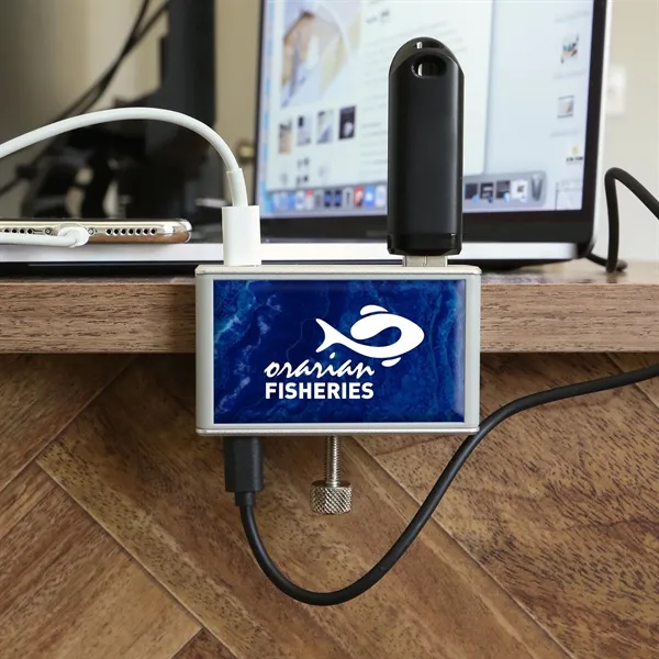 The compact USB desk hub with a clip-on design. Connect effortlessly... from ASI 61966 HPG / HandStands