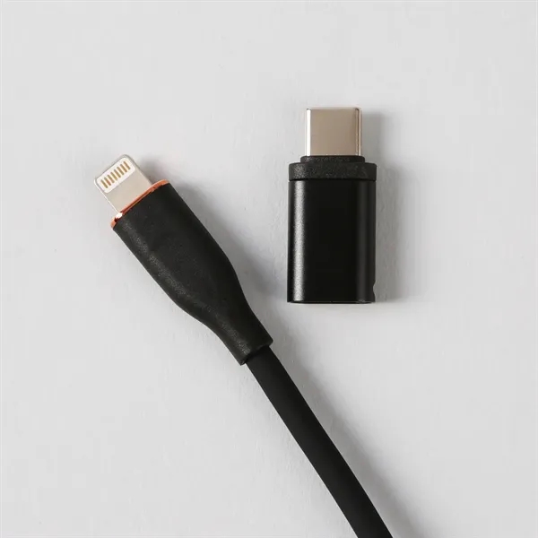 Shapetech Silicord: Versatile 3ft USB-C to lightning cable with USB-C attachment.... from ASI 61966 HPG / HandStands