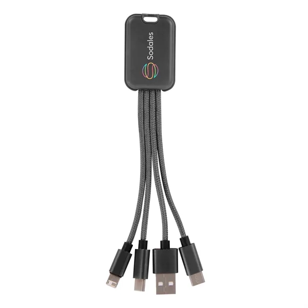 4-in-1 charging buddy, compatible with Apple® 8-Pin, Micro USB and Type-C... from ASI 61125 Hit Promotional Products / Hit®