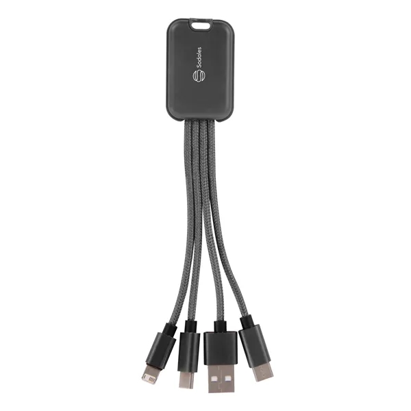 4-in-1 charging buddy, compatible with Apple® 8-Pin, Micro USB and Type-C... from ASI 61125 Hit Promotional Products / Hit®