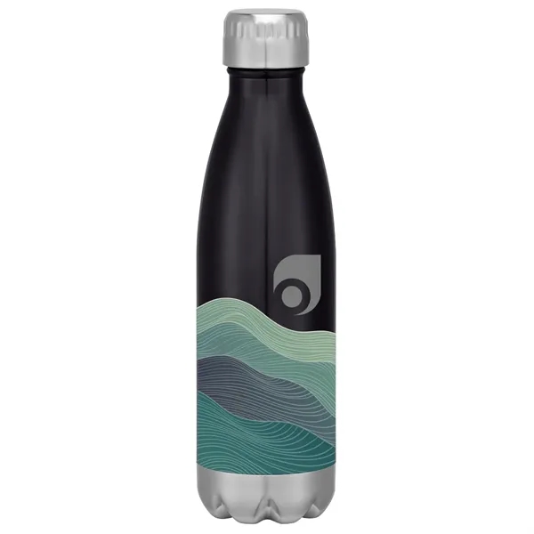 16-ounce stainless steel bottle with double-wall construction, screw-on and spill-resistant lid... from ASI 61125 Hit Promotional Products / Hit®