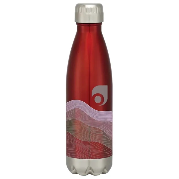 16-ounce stainless steel bottle with double-wall construction, screw-on and spill-resistant lid... from ASI 61125 Hit Promotional Products / Hit®