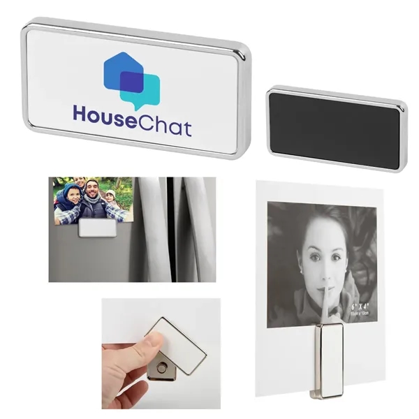 Two-piece zinc alloy 6" x 8" magnetic photo frame.... from ASI 61125 Hit Promotional Products / Hit®