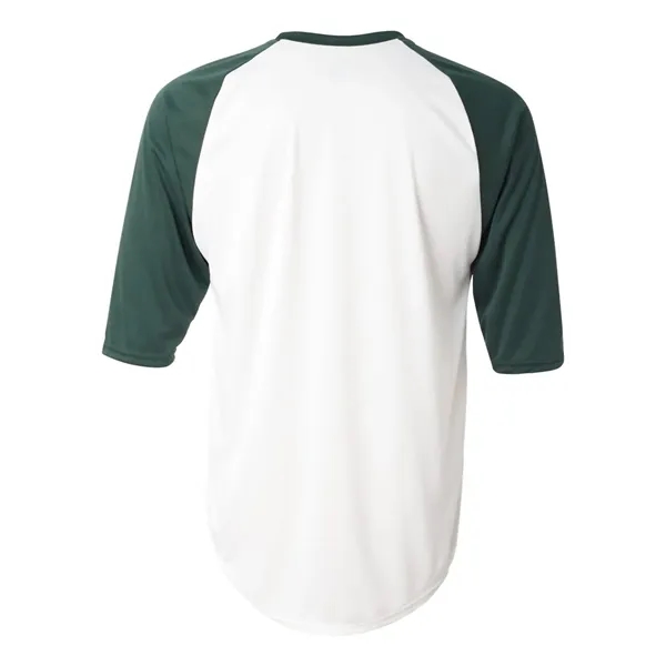 Three-quarter raglan sleeve baseball t-shirt... from ASI 84358 S&S Activewear