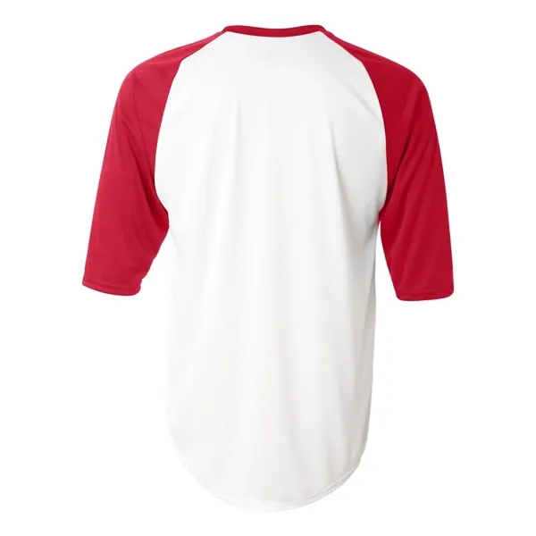 Three-quarter raglan sleeve baseball t-shirt... from ASI 84358 S&S Activewear