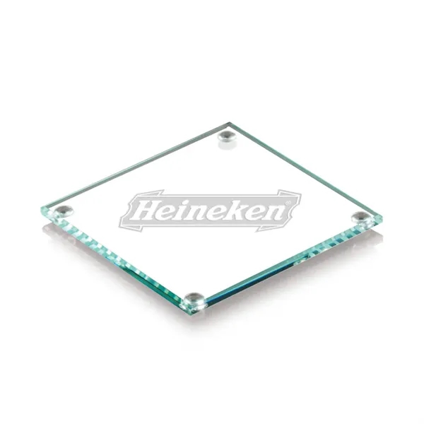 Jade glass square coaster, 4" x 4".... from ASI 84592 St Regis Group