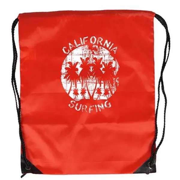 14" x 18" drawstring bag with reinforced eyelets and black strings.... from ASI 90807 Tekweld