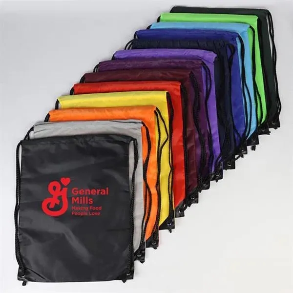 14" x 18" drawstring bag with reinforced eyelets and black strings.... from ASI 90807 Tekweld