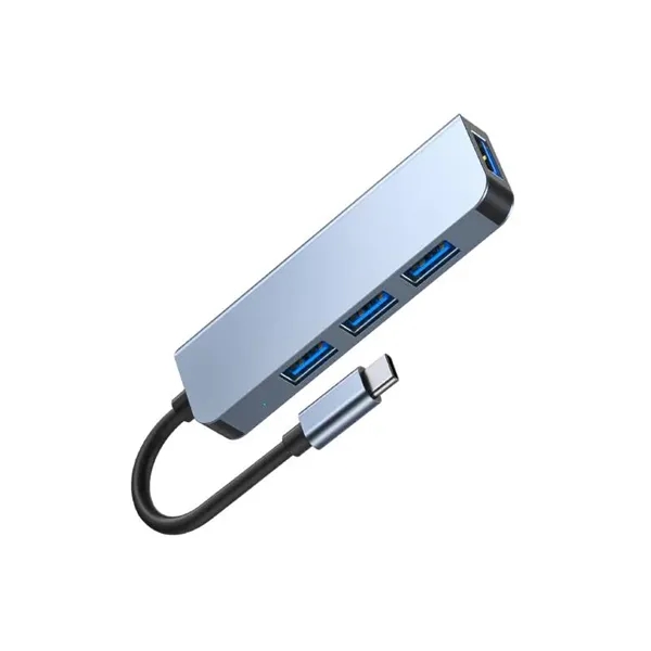 4-Port All Channel Type-C USB Hub plus 1 color silkscreen imprint... from ASI 37218 Athena Promo (tm)