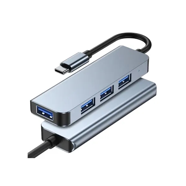 4-Port All Channel Type-C USB Hub plus 1 color silkscreen imprint... from ASI 37218 Athena Promo (tm)