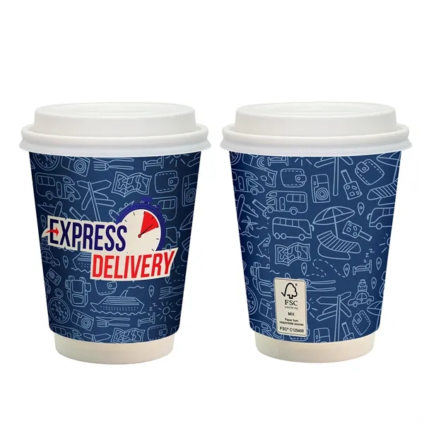 12 oz Full Color Paper Cup With Lid... from ASI 30208 A P Specialties / AP Specialties