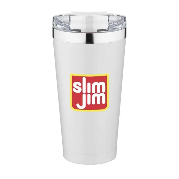 20 ounce tumbler with vacuum insulation, a screw-on lid, and a... from ASI 88060 Snugz/USA Inc / Sweda®