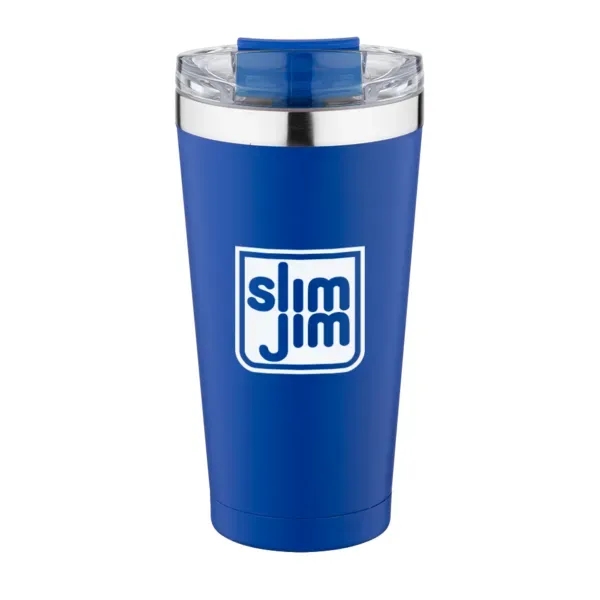 20 ounce tumbler with vacuum insulation, a screw-on lid, and a... from ASI 88060 Snugz/USA Inc / Sweda®