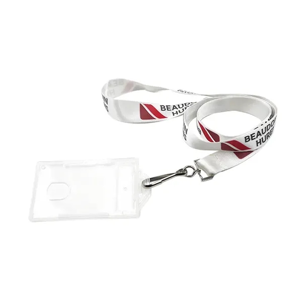 Dye sublimation nylon lanyard with full color sublimation imprint on both... from ASI 37218 Athena Promo (tm)