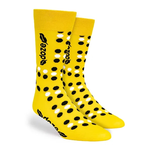 Full-color direct-to-garment printed socks, perfect for unique branding, no sublimation!... from ASI 45657 Pop! Promos