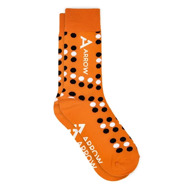 Full-color direct-to-garment printed socks, perfect for unique branding, no sublimation!... from ASI 45657 Pop! Promos