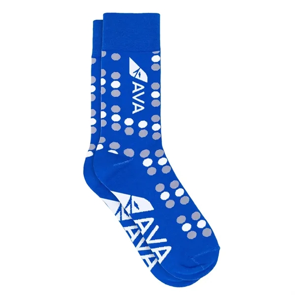 Full-color direct-to-garment printed socks, perfect for unique branding, no sublimation!... from ASI 45657 Pop! Promos