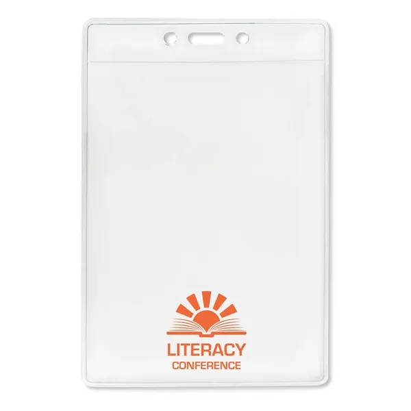 Event-size vinyl badge holders feature one large vertical pocket - perfect... from ASI 79898 Promovision / PROMOVISION