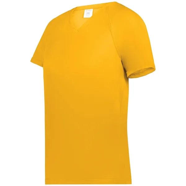 100% polyester ladies' t-shirt with moisture wicking and True Hue technology... from ASI 37461 Augusta Sportswear